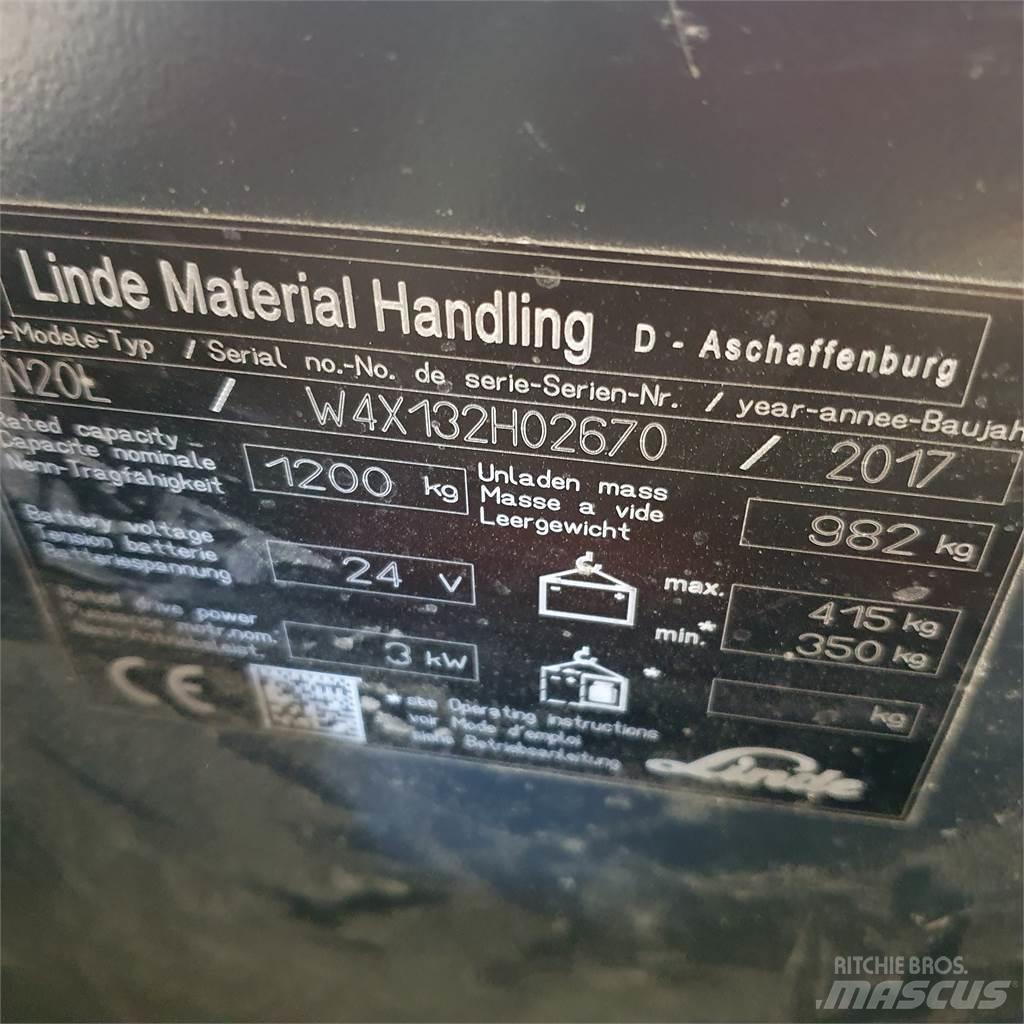 Linde N20L kurz Strednezdvižný vozík