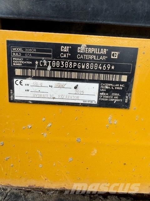 CAT 308 CR Midi rýpadlá 7 t - 12 t
