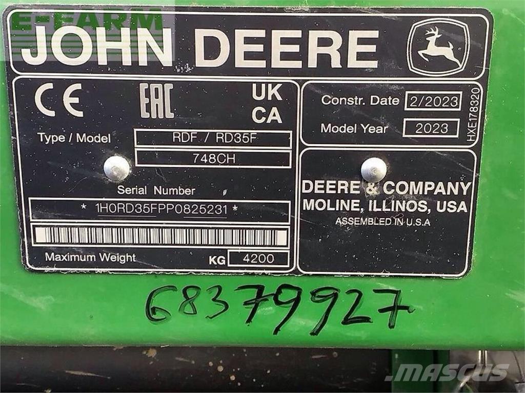 John Deere s 780 Kombinované zberacie stroje