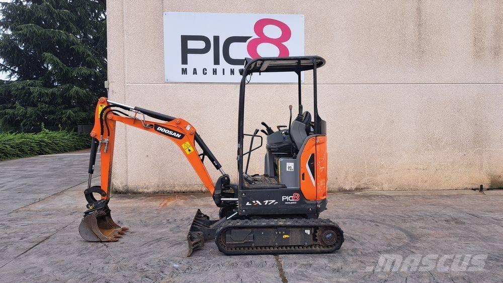 Doosan DX 17 Mini rýpadlá < 7t