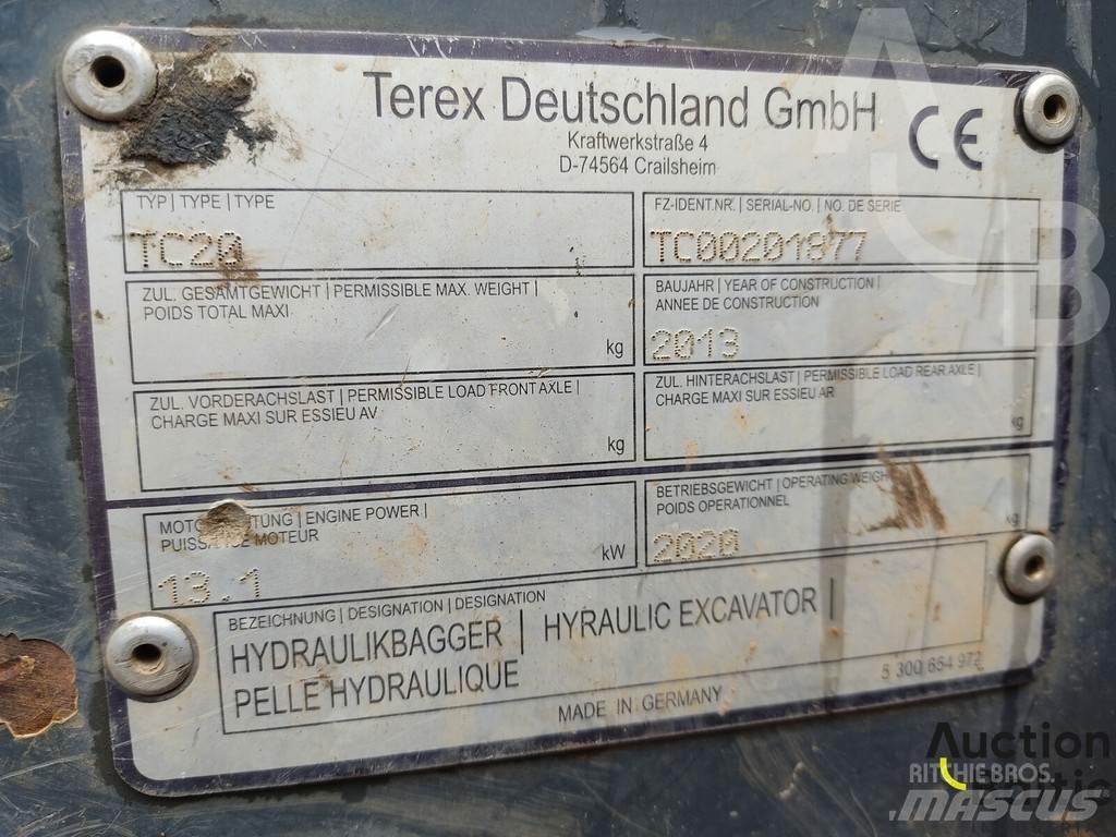 Terex TC 20 Mini rýpadlá < 7t