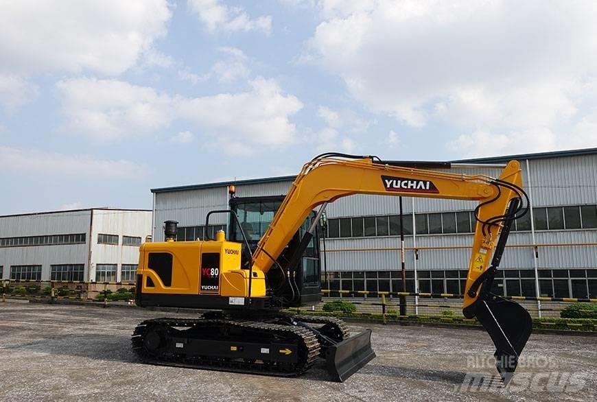 Yuchai YC80 PREMIUM Pásové rýpadlá