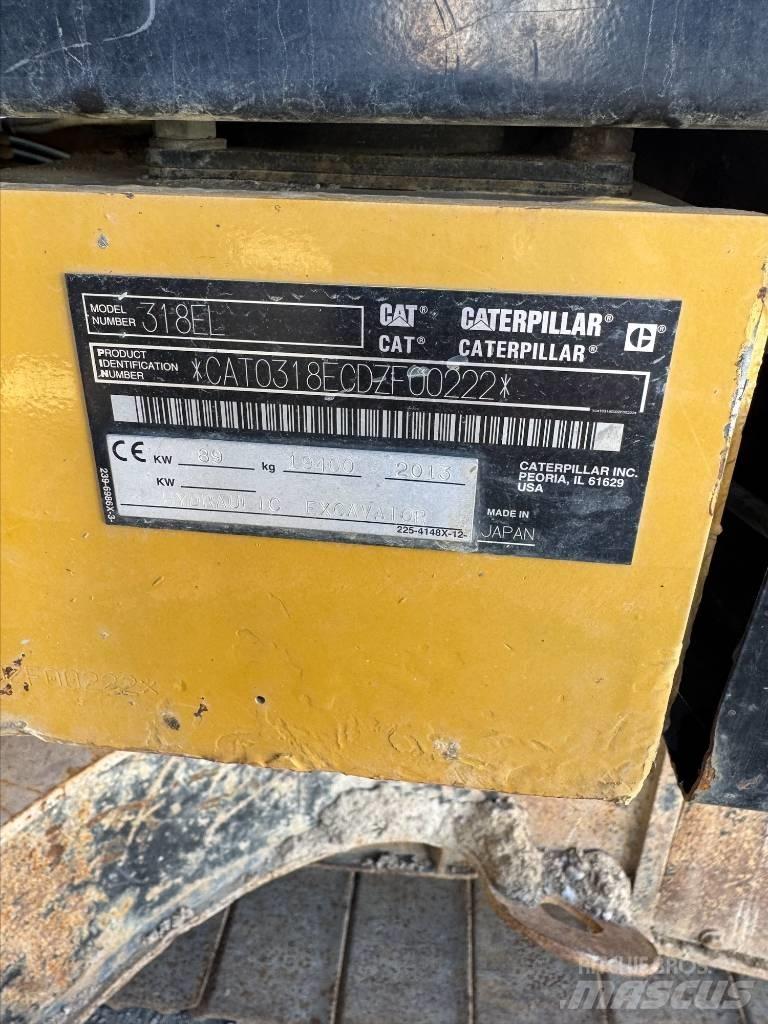 CAT 318 E L Pásové rýpadlá
