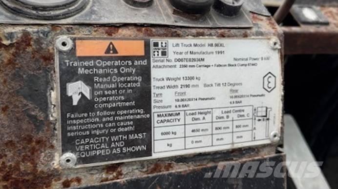 Hyster H 8.00 XL 5 Samohybné vozíky