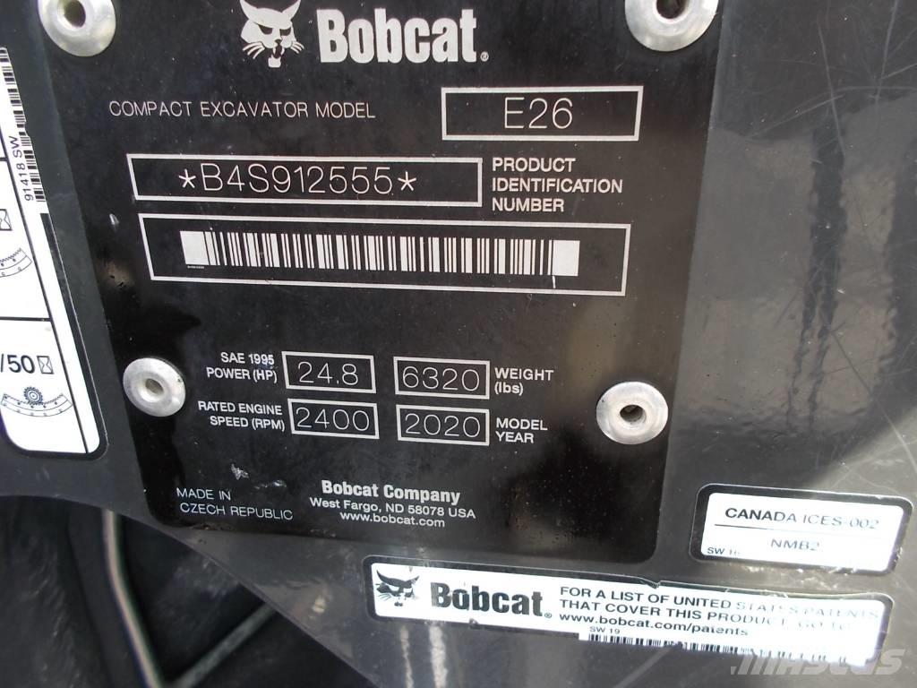 Bobcat E26GM Mini rýpadlá < 7t