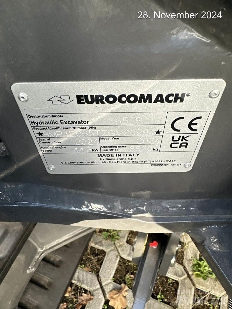 Eurocomach 65TR Mini rýpadlá < 7t