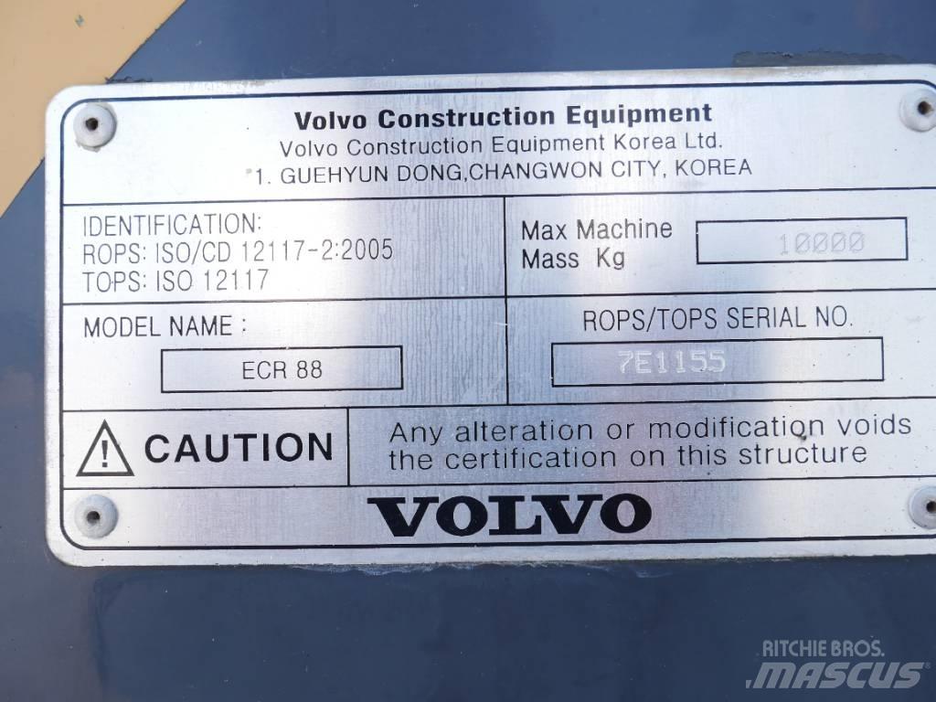 Volvo ECR 88 Midi rýpadlá 7 t - 12 t