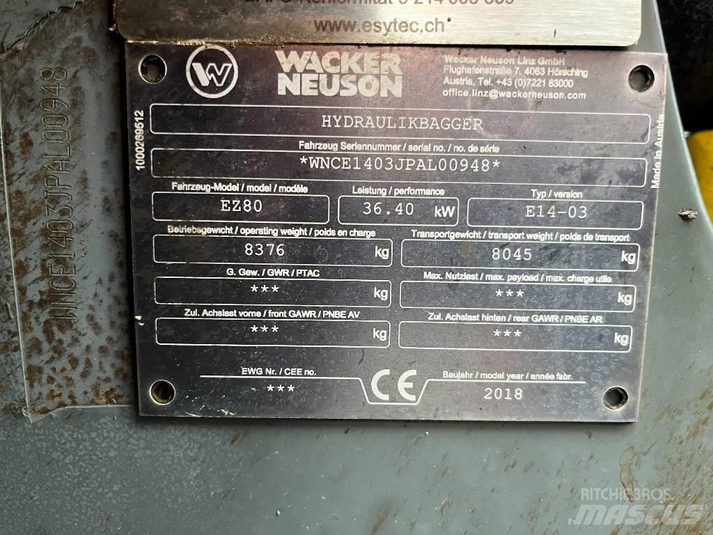 Wacker Neuson EZ 80 Midi rýpadlá 7 t - 12 t