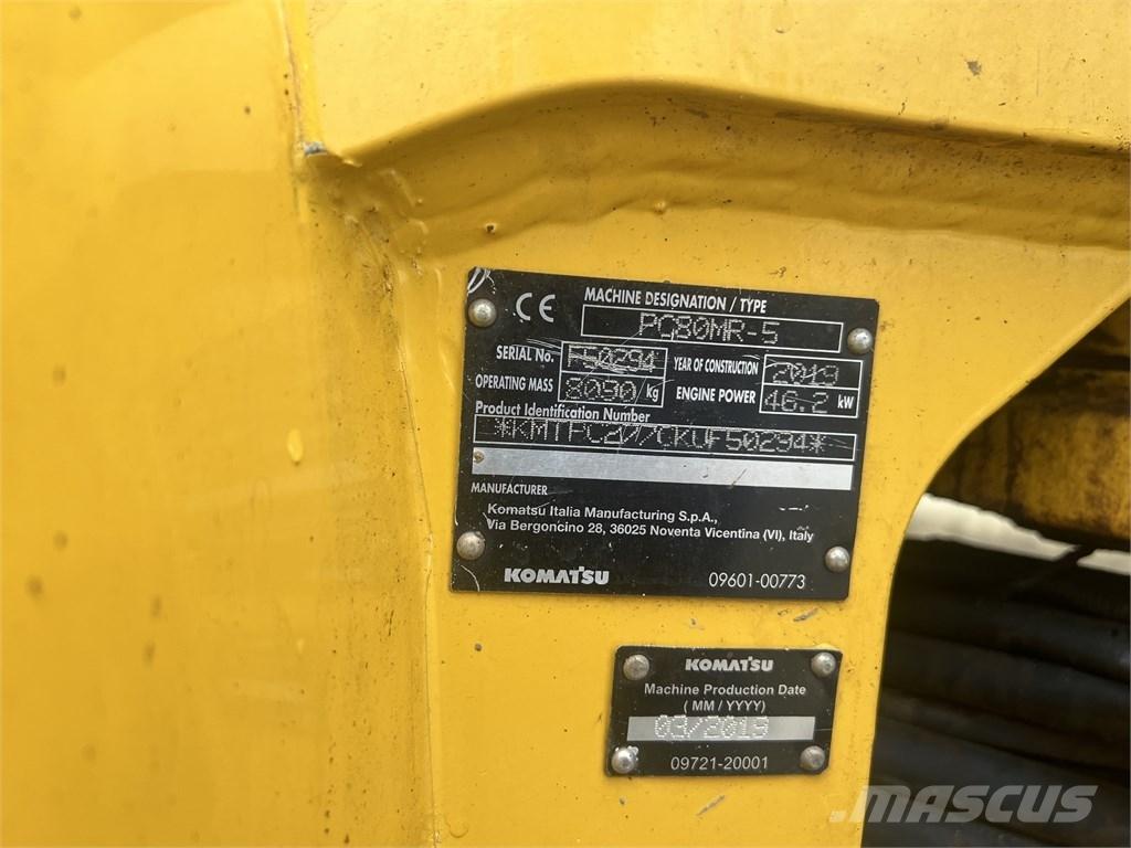 Komatsu PC 80 MR Midi rýpadlá 7 t - 12 t