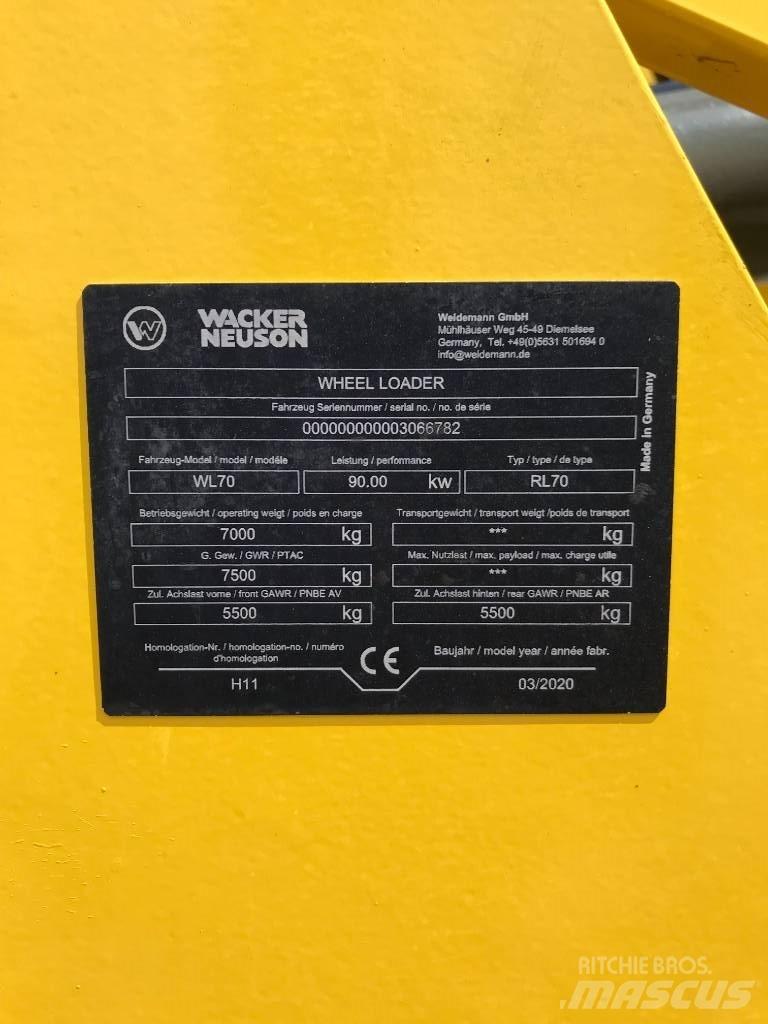Wacker Neuson WL70 Kolesové nakladače