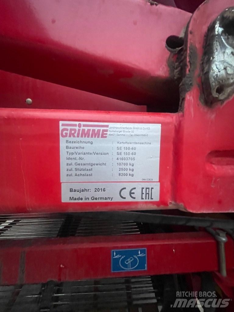 Grimme SE 150-60 Zemiakové kombajny