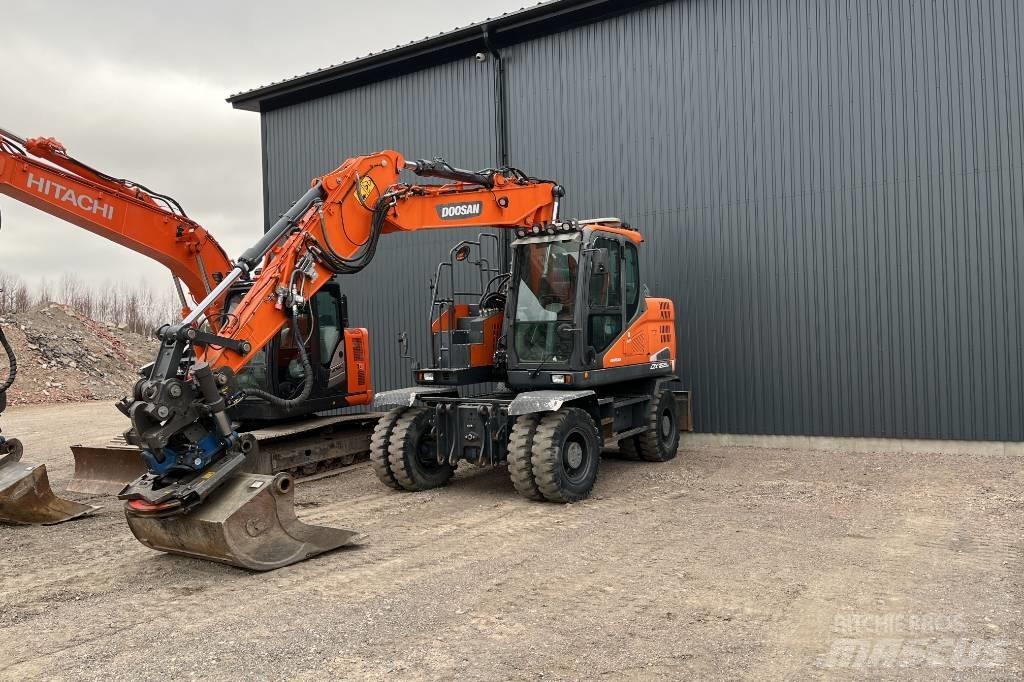 Doosan DX 165 W-5 Kolesové rýpadlá
