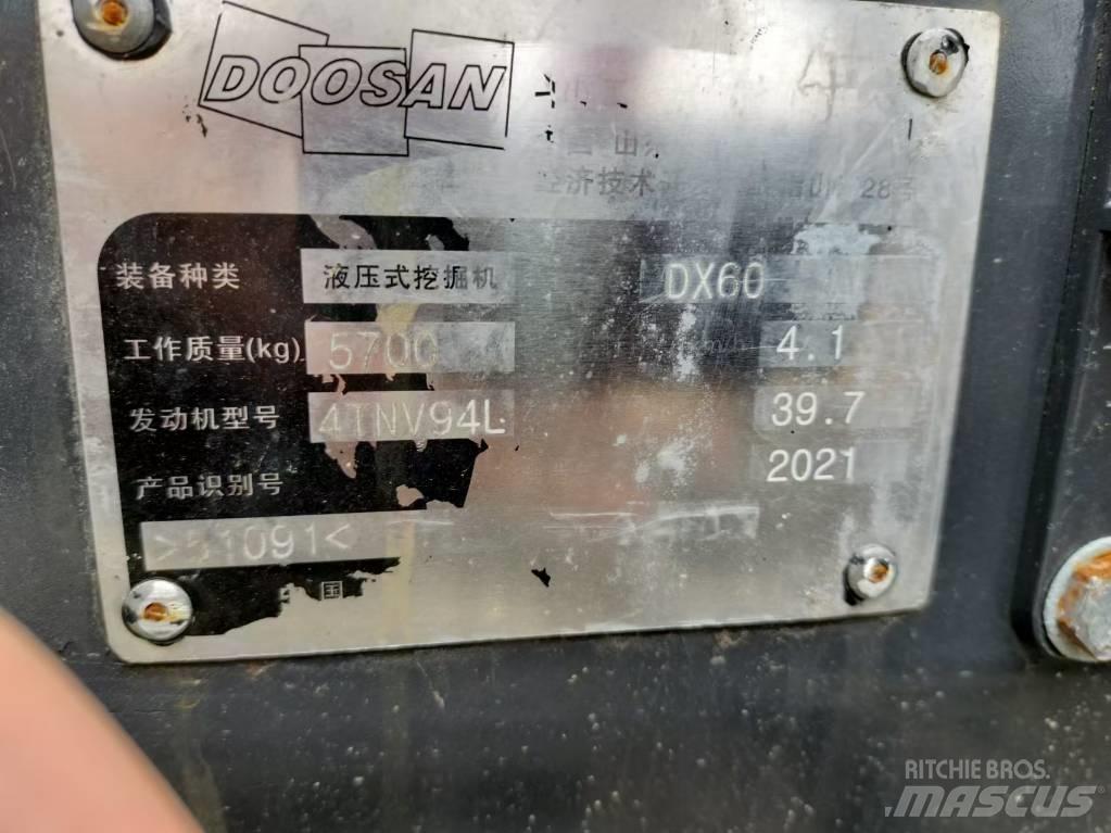 Doosan DX 60 Mini rýpadlá < 7t