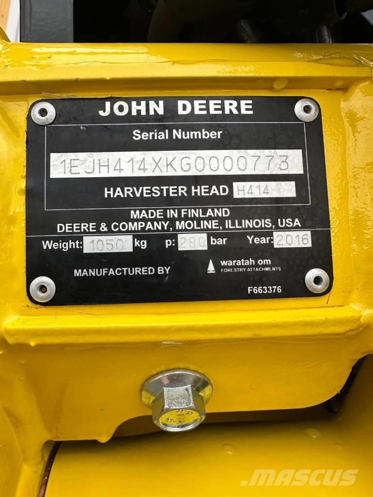 John Deere H 414 Žatevné hlavy