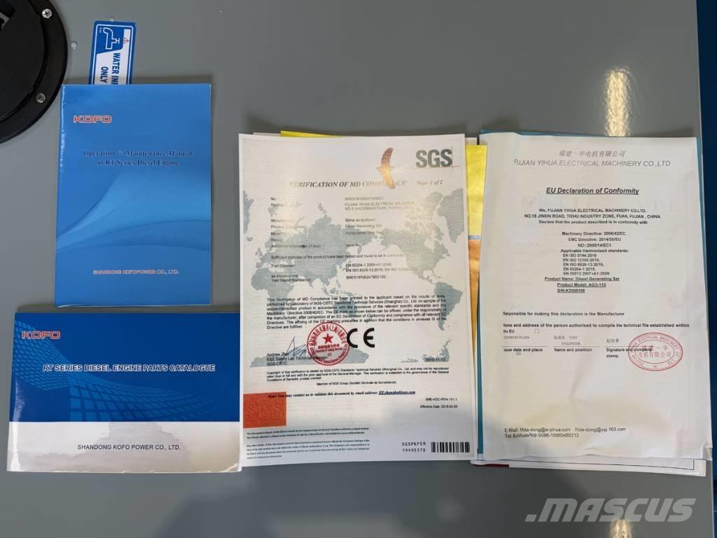 Ashita 110 kva Naftové generátory