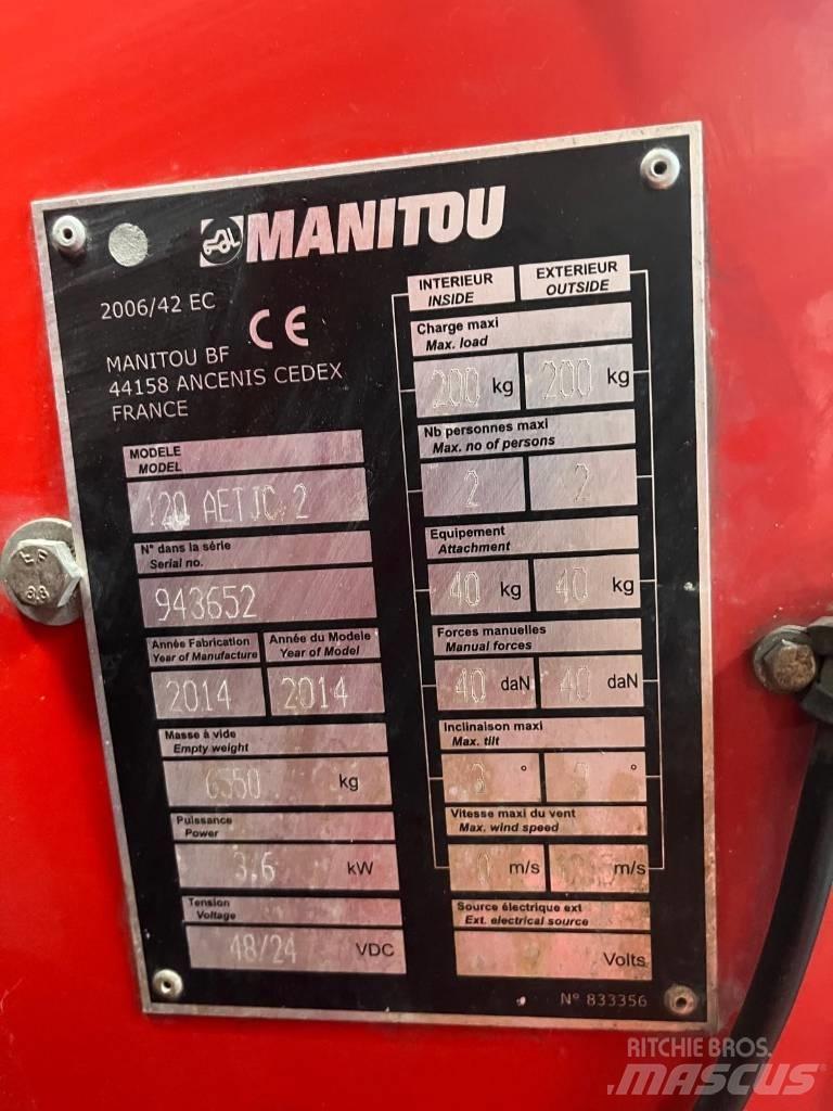 Manitou 120 AET JC Kĺbové plošiny