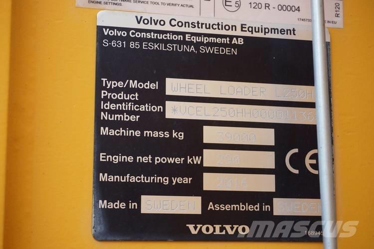 Volvo L250H Kolesové nakladače