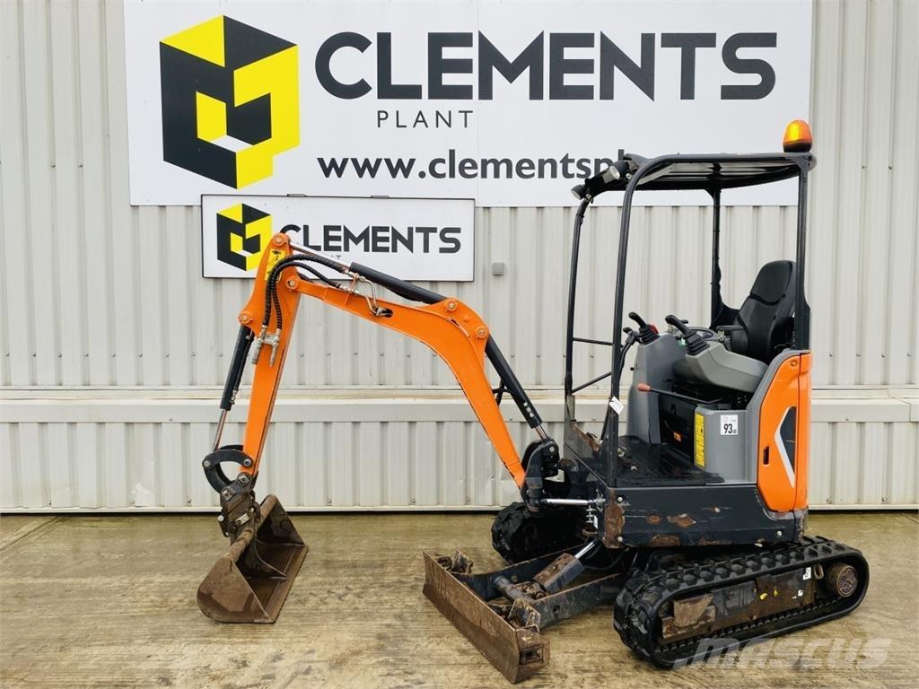 Doosan DX17Z Mini rýpadlá < 7t