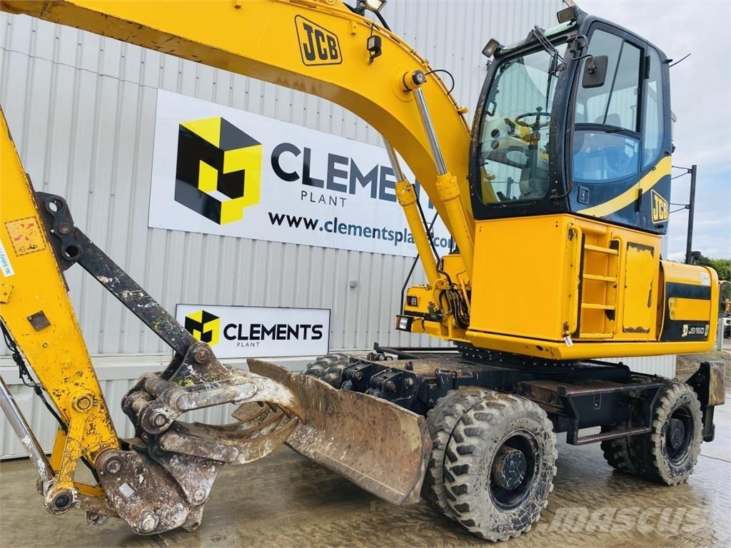 JCB JS160W Pásové rýpadlá