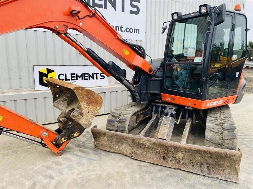 Kubota KX080-4a Midi rýpadlá 7 t - 12 t