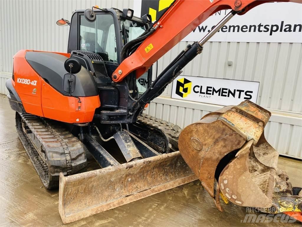 Kubota KX080-4a Midi rýpadlá 7 t - 12 t