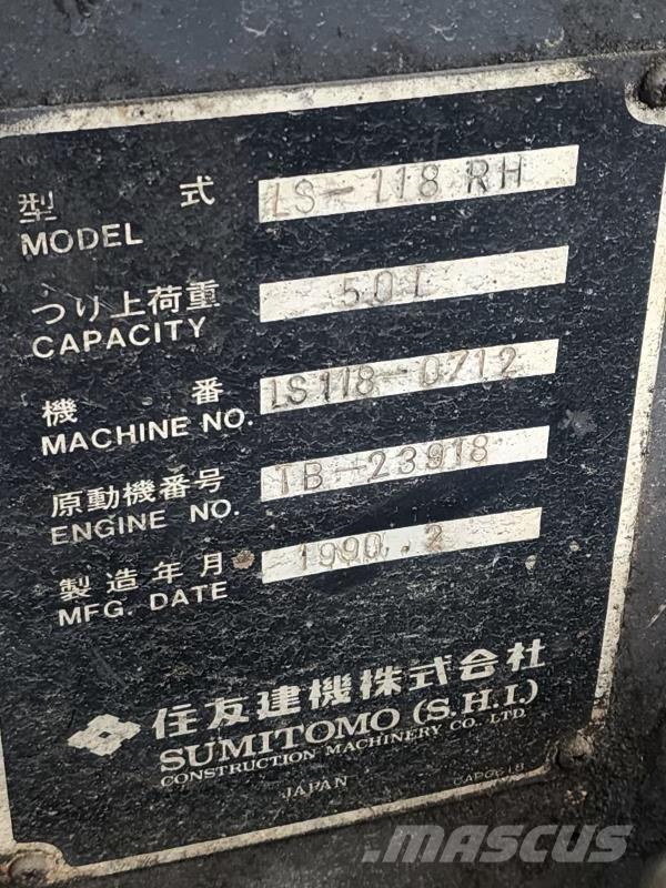 Sumitomo LS-118RH Pásové žeriavy