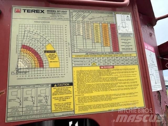 Terex BT 2047 Autožeriavy, hydraulické ruky