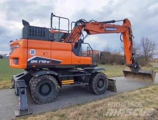 Doosan DX 170 W-7 Kolesové rýpadlá