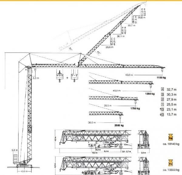 Liebherr 63 K Stavebné žeriavy