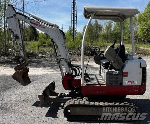 Takeuchi TB 016 Mini rýpadlá < 7t
