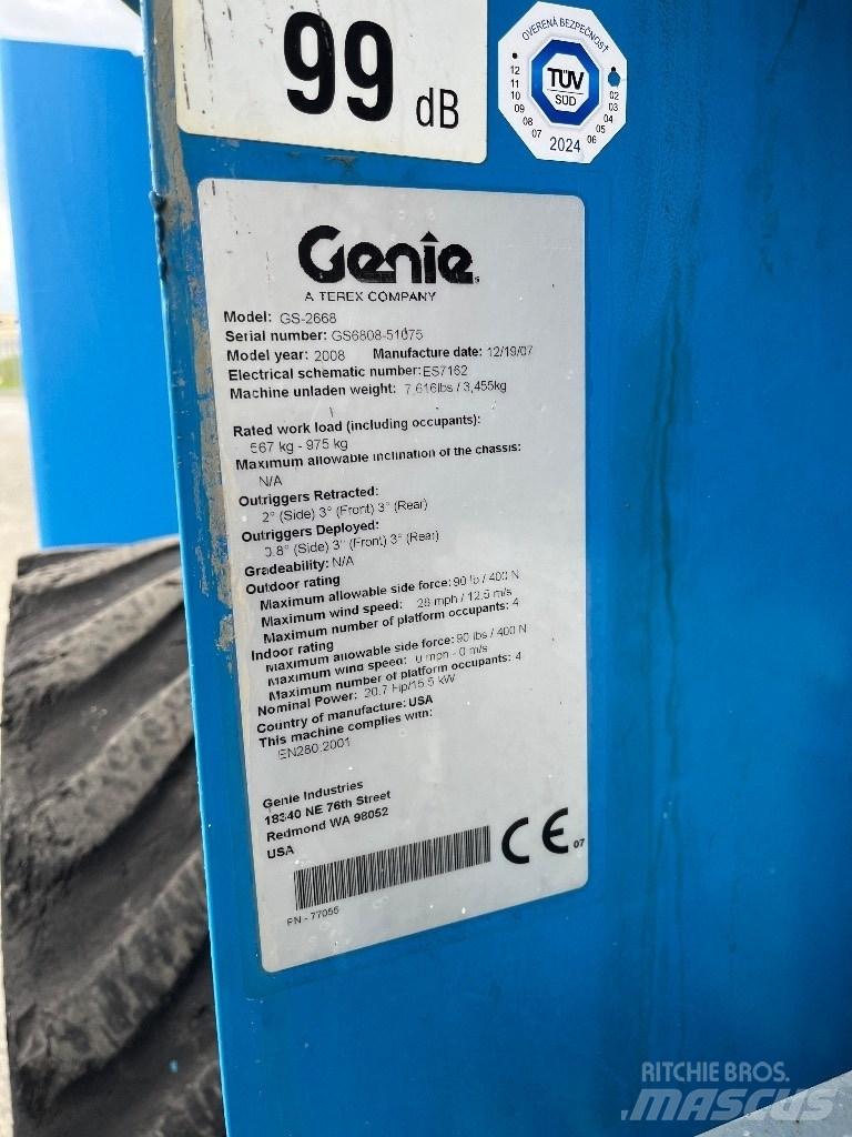 Genie GS 2668 RT Nožnicové zdvíhacie plošiny