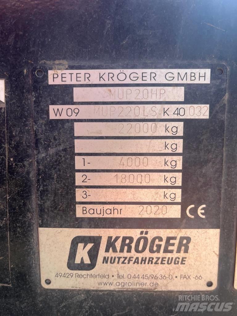 Kröger MUP 20 Vyklápacie prívesy