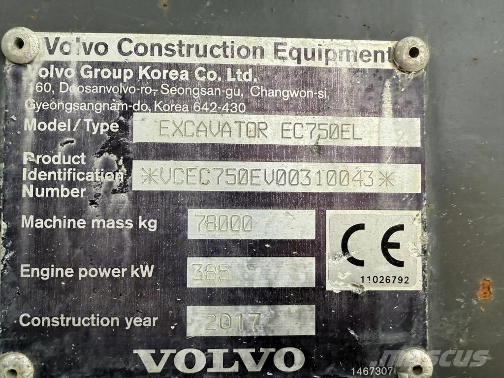 Volvo EC 750 EL Pásové rýpadlá
