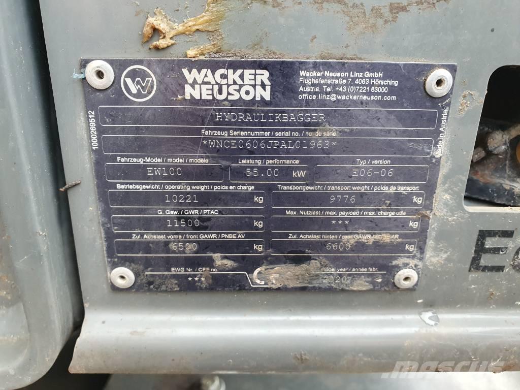 Wacker Neuson EW100 Kolesové rýpadlá