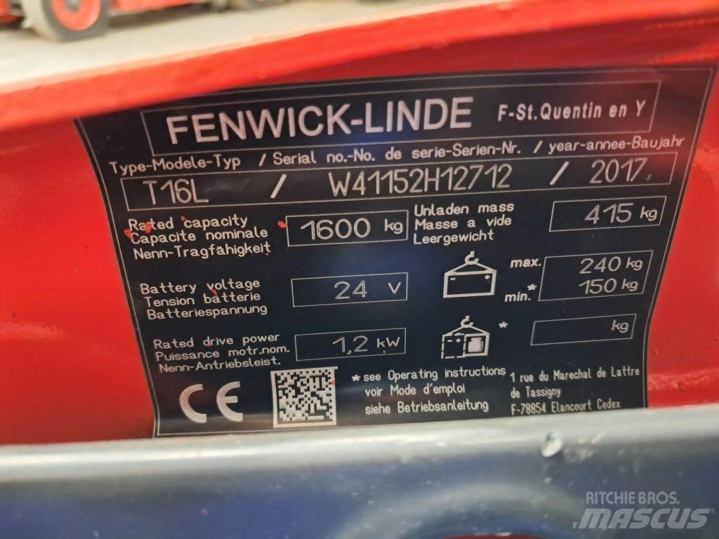 Linde T16L Nízkozdvižný vozík