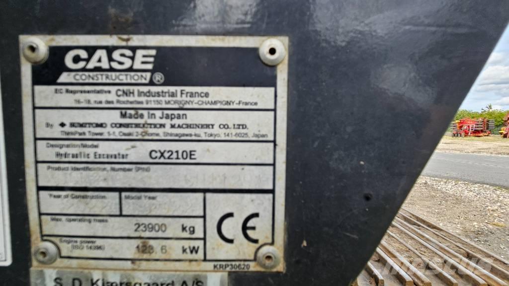 CASE CX 210 E Pásové rýpadlá