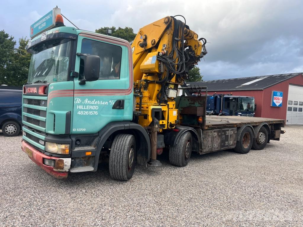 Scania 124 G 420 Autožeriavy, hydraulické ruky