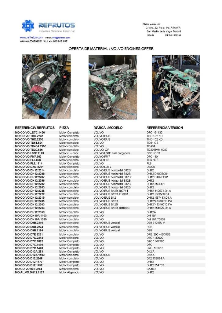 Volvo D9 B Motory