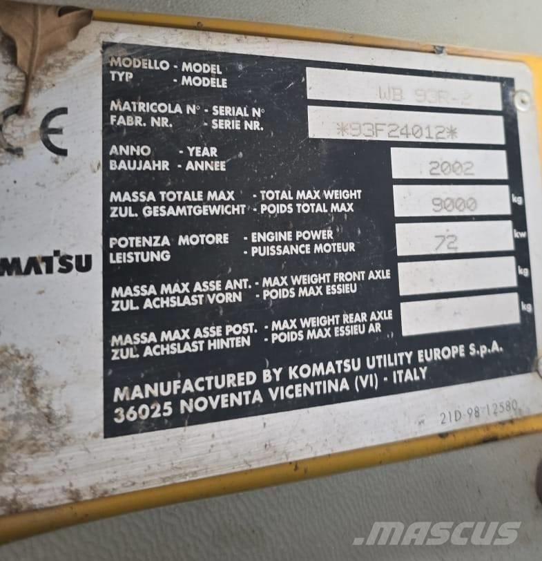 Komatsu WB 93 R-2 Rýpadlo-nakladače