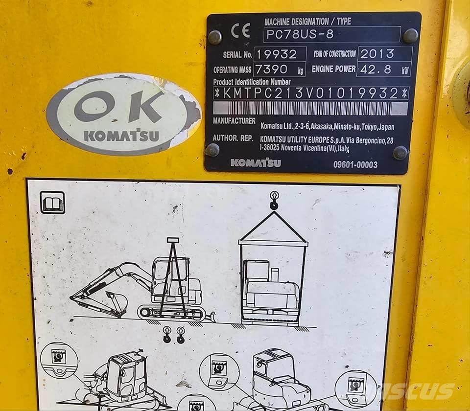 Komatsu PC 78 US-8 Midi rýpadlá 7 t - 12 t