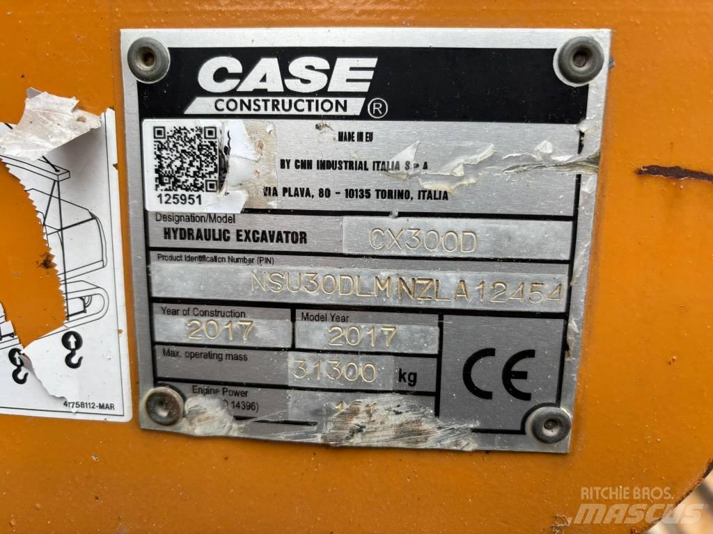 CASE CX300D Pásové rýpadlá