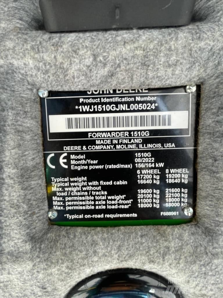 John Deere 1510G Lesné traktory