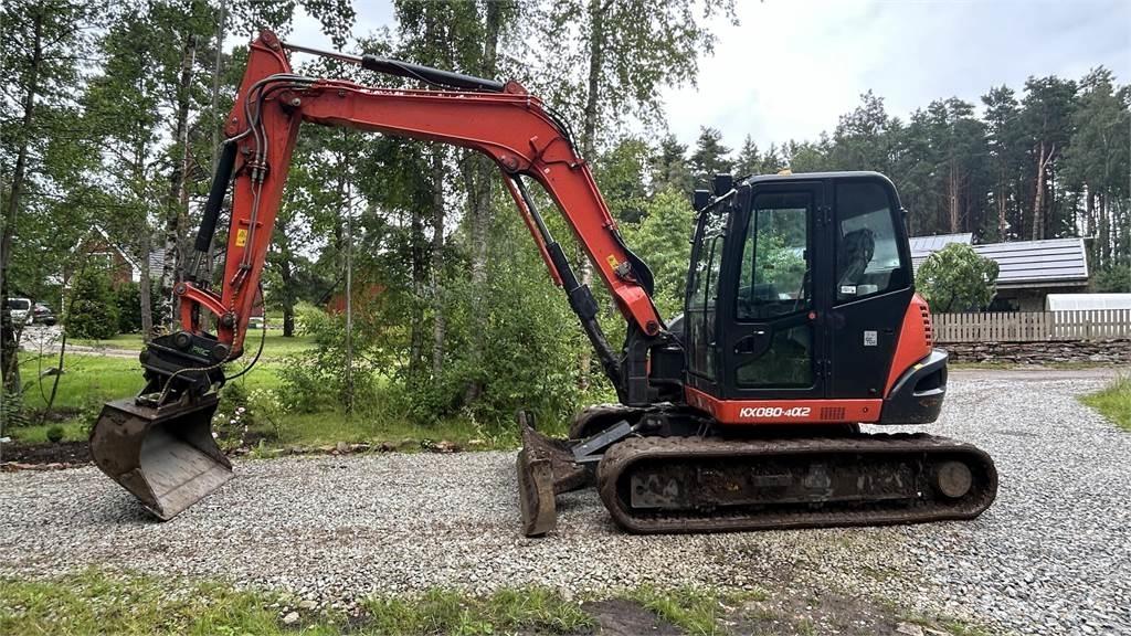 Kubota KX080 – 4a2 Mini rýpadlá < 7t