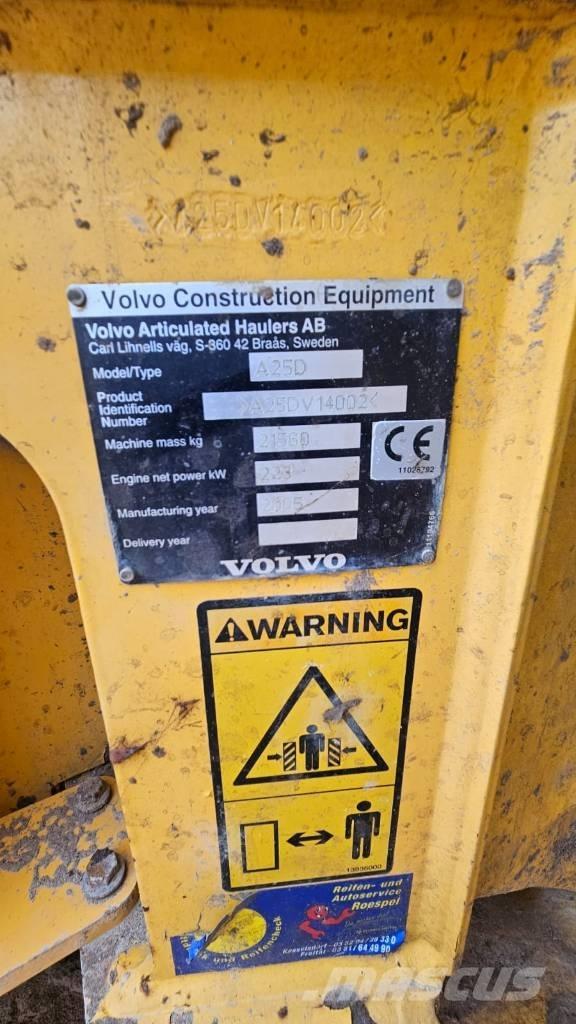 Volvo A 25 D Kĺbové nákladné autá