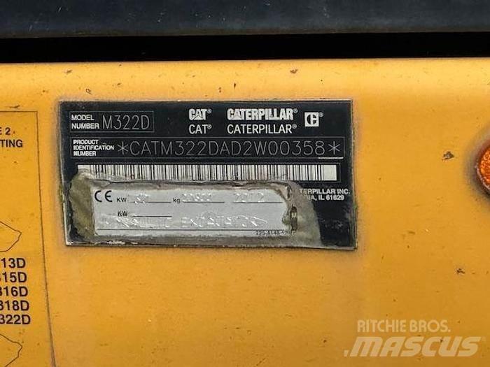CAT M 322 D Kolesové rýpadlá