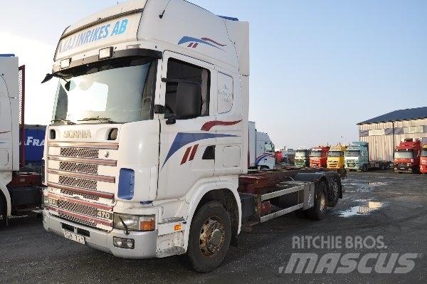 Scania 124 6X2 470 Nosiče kontajnerov/Prepravníky kontajnerov