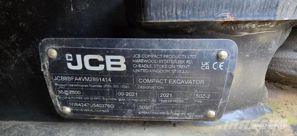 JCB 50 Z-2 Mini rýpadlá < 7t