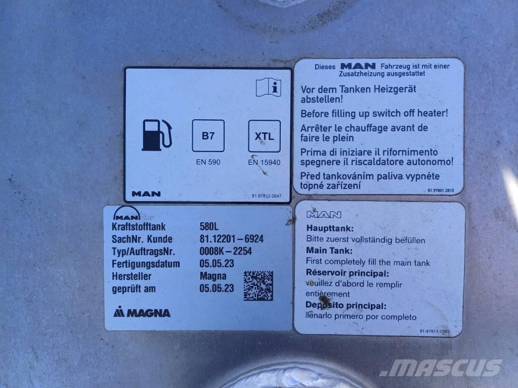 MAN Tank 580 liter Nádrže na palivo a aditíva