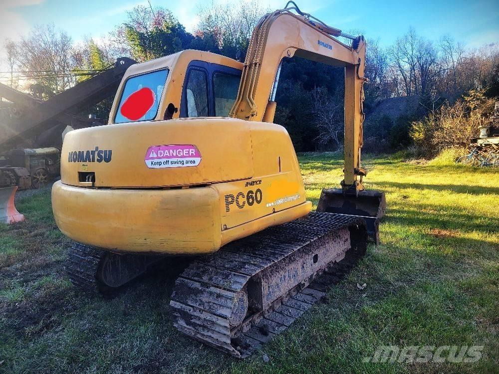 Komatsu PC 60-7E Pásové rýpadlá