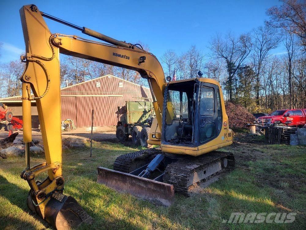 Komatsu PC 60-7E Pásové rýpadlá